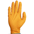Nitrile Diamond Grip Heavy Duty Gloves Powder Free Orange, 2XL, 240mm Cuff, 9.0g, 90 Gloves Pack